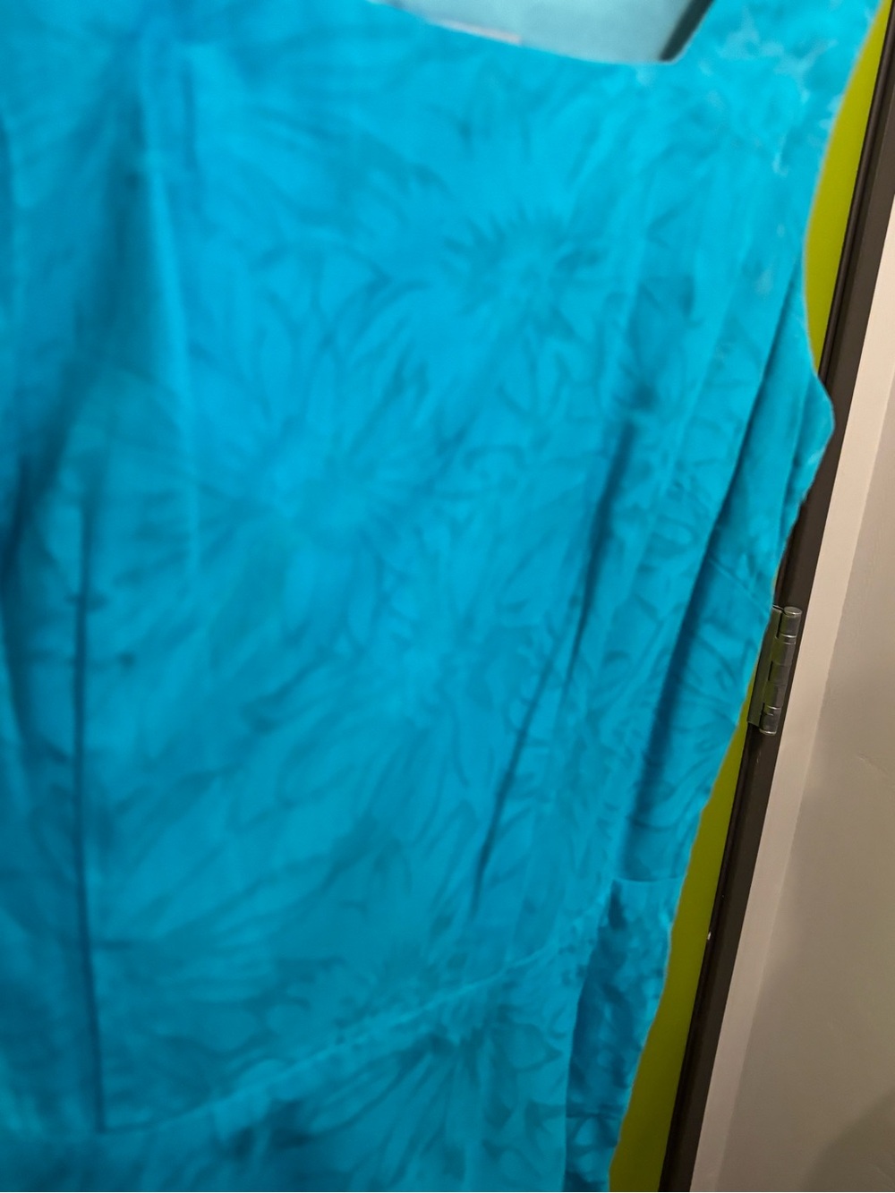 Vintage NEVER WORN Rabbit Rabbit Rabbit by Nordstrom Teal Square-Neck Dress - Picture 12 of 13
